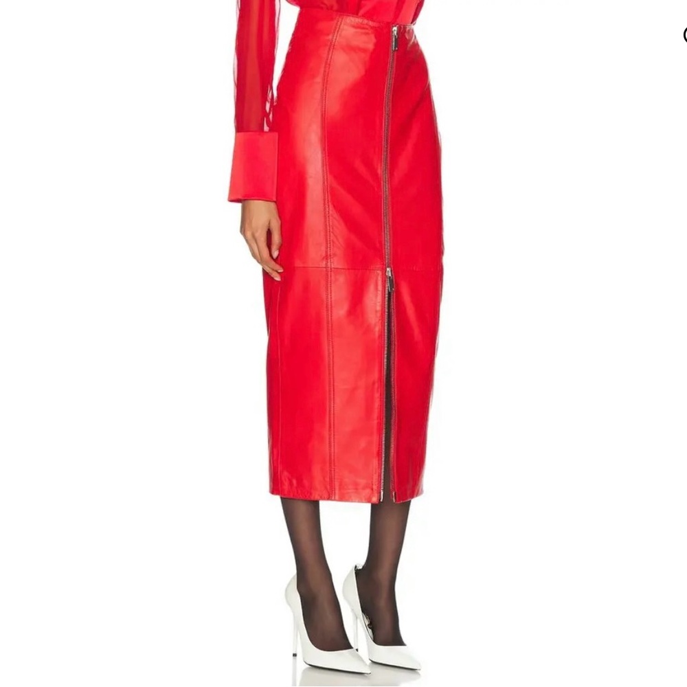Retrofete Lonny Leather Skirt - Picture 2 of 6